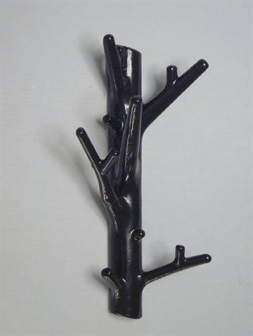 Branch hanger, design Harald Hynell, sortlakeret st�bejern, stor - ( incl. skruer og plugs ).