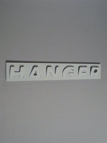 Hanger - knager�kke, design Boxtel Buijs, st�l, hvid - ( incl. skruer og plugs ).
