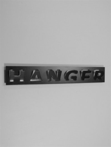 Hanger - knager�kke, design Boxtel Buijs, st�l, sort - ( incl. skruer og plugs ).