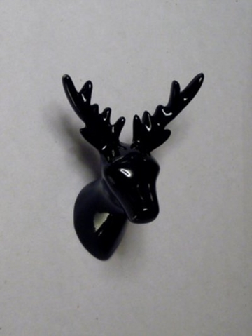 Dear Deer - knage, design Jorine Oosterhoff, sortlakeret polystone og metal m. indst�bt skrue (incl.plug). 
