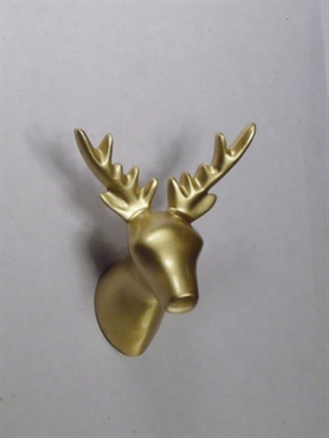 Dear Deer - knage, design Jorine Oosterhoff, guldlakeret polystone og metal m. indst�bt skrue (incl. plug). 