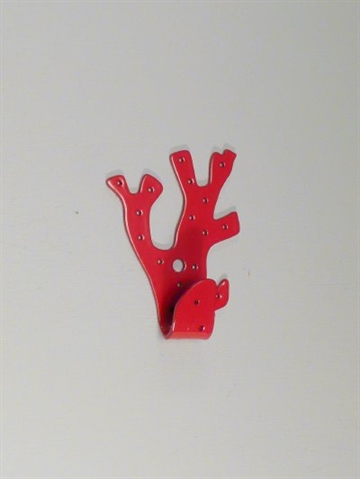 Koral knage, r�dlakeret st�l, fra "Pluto design", st�rkt selvkl�bende og til skrue.