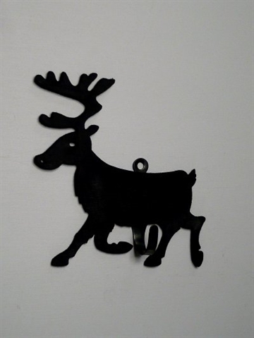 Rensdyr  knage, sort tr� m. sort jernkrog.