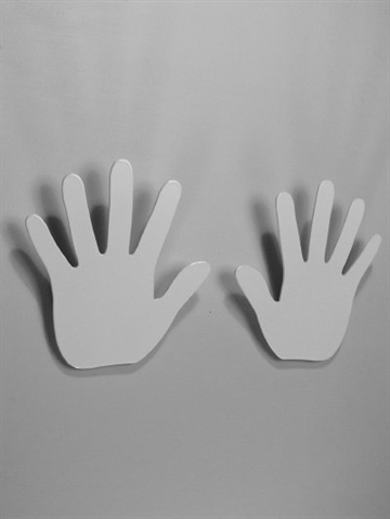 Hands knager, design Boxtel Buijs, st�l, hvid - ( 2 stk pakke incl. monteringsvejledning, skruer og plugs ).