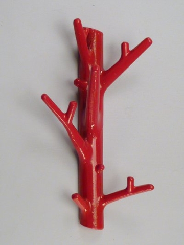 Branch hanger, design Harald Hynell, r�dlakeret st�bejern, stor - ( incl. skruer og plugs ).