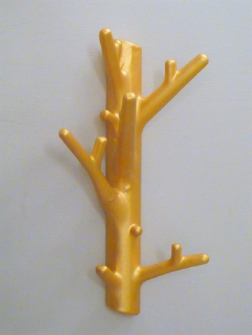 Branch hanger, design Harald Hynell, guldlakeret st�bejern, stor - ( incl. skruer og plugs ). 