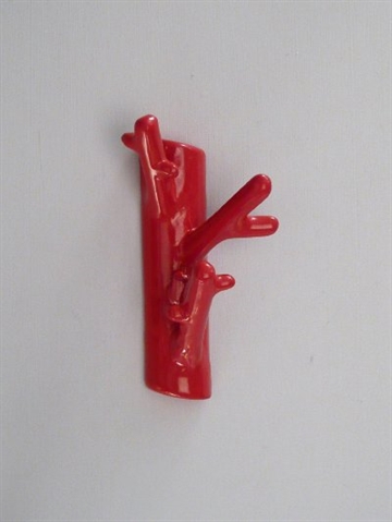 Branch hanger, design Harald Hynell, r�dlakeret st�bejern, lille - ( incl. skruer og plugs ).