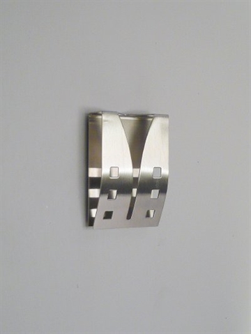 H�ndkl�deholder, rustfrit mat b�rstet st�l, st�rkt selvkl�bende.