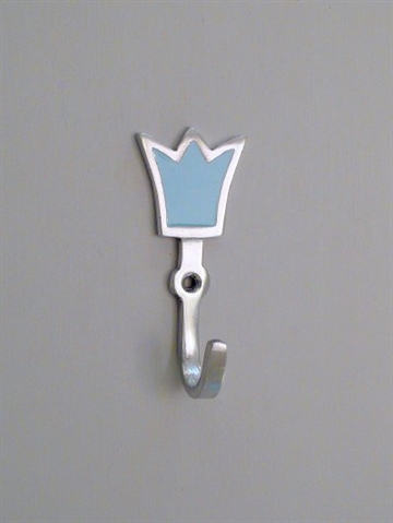 Prinsens knage, aluminium m. bl� emalje.