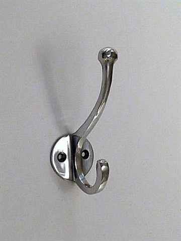 Klassisk knage, aluminium, mellemstr.