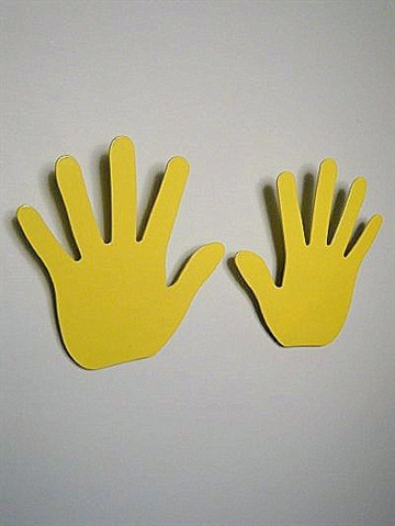 Hands knager, design Boxtel Buijs, st�l, gul - ( 2 stk pakke incl. monteringsvejledning, skruer og plugs ). 