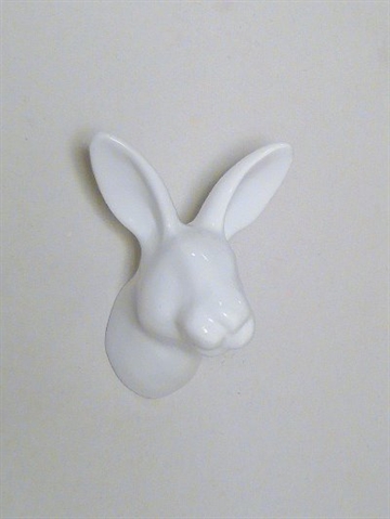 Dear Bunny - knage, design Jorine Oosterhoff, hvidlakeret polystone og metal m. indst�bt skrue (incl. plug). 