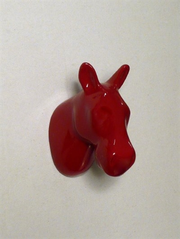 Dear Horse - knage, design Jorine Oosterhoff, r�dlakeret polystone og metal m. indst�bt skrue (incl. plug). 