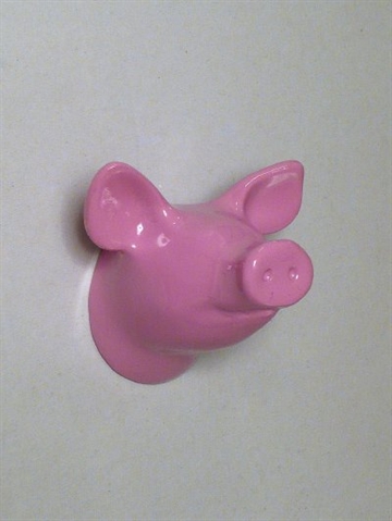 Dear Piggy - knage, design Jorine Oosterhoff, pinklakeret polystone og metal m. indst�bt skrue (incl. plug). 