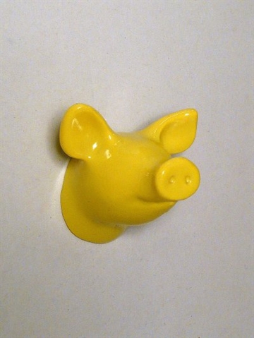 Dear Piggy - knage, design Jorine Oosterhoff, gullakeret polystone og metal m. indst�bt skrue (incl. plug). 