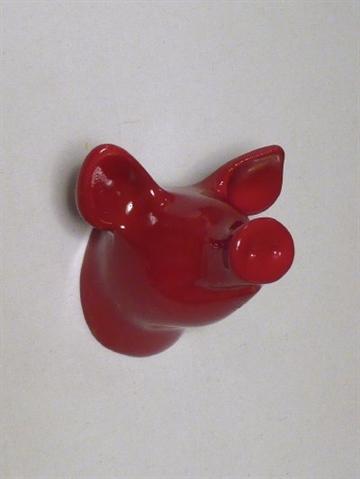 Dear Piggy - knage, design Jorine Oosterhoff, r�dlakeret polystone og metal m. indst�bt skrue (incl. plug). 