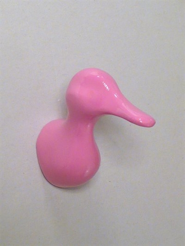 Dear Duck - knage, design Jorine Oosterhoff, pinklakeret polystone og metal m. indst�bt skrue (incl. plug). 