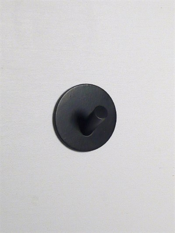 BB design - rund knage, silkemat sort, st�rkt selvkl�bende.