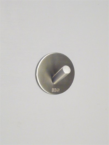 BB design - rund knage, mat krom, st�rkt selvkl�bende.
