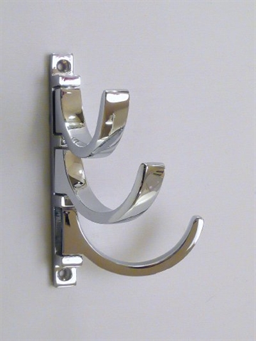 Trippel knage, BB design, drejelig, blank krom.