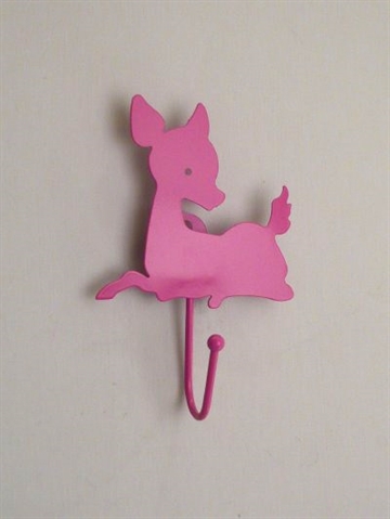 Bambi knage, jernblik, pink - ( monteringsbeslag p� bagsiden ).