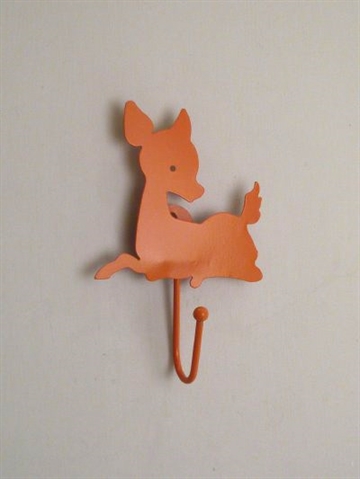 Bambi knage, jernblik, orange - ( monteringsbeslag p� bagsiden ).
