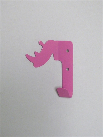 N�sehorn knage m. 1 krog, pinklakeret st�l - ( horn kan ogs� fungere som krog ).