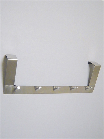 H�nge over d�r knager�kke m. 5 knager, mat b�rstet st�l.