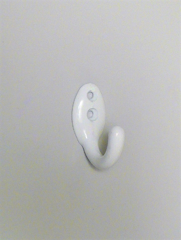 Klassisk krog, hvidlakeret aluminium.