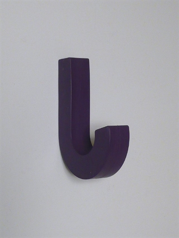 Gum hook, lilla silikoneknage, design Gaku Otomo, m. indlagt oph�ngsbeslag p� bagsiden, incl. skruer  - ( ogs� egnet til overt�j ).