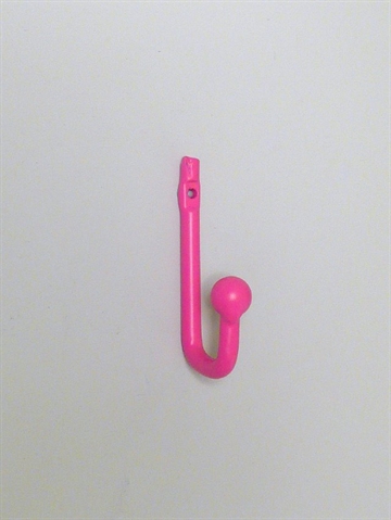 Pink lakeret metalkrog m. knop.