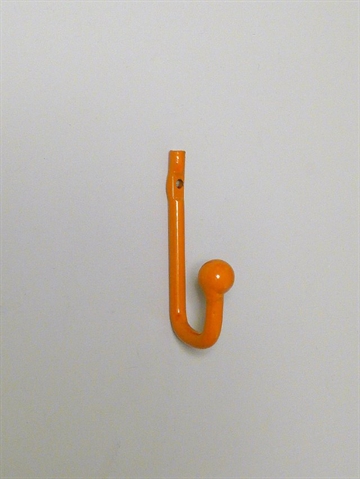 Okkergul lakeret metalkrog m. knop.