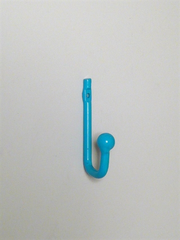 Bl� lakeret metalkrog m. knop.