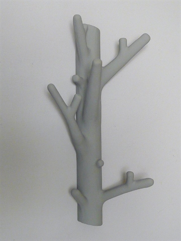 Branch hanger, design Harald Hynell, mat gr� gummibelagt st�bejern, stor - ( incl. skruer og plugs ).