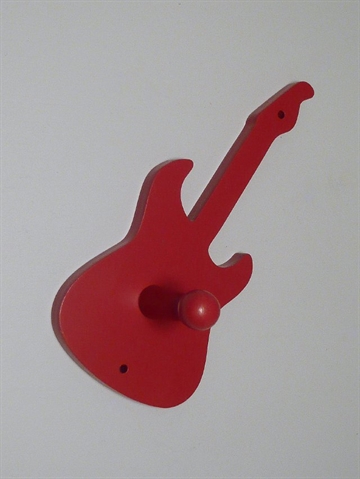 Guitar knage, silkemat r�dlakeret tr�.