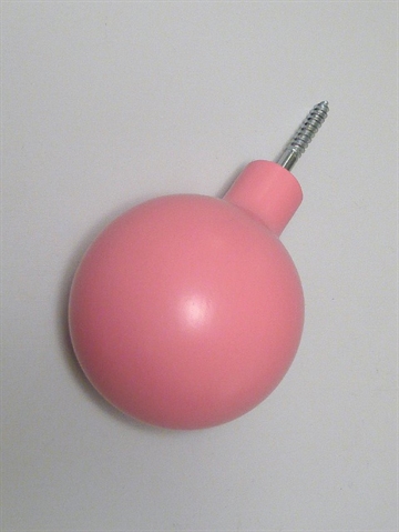 OHOOK - knage, designet af Anne Heinsvig & Christian Uldall, pink lakeret b�getr�, stor. 