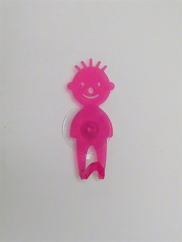 Dreng sugekop knage, pink, st�rk akryl.
