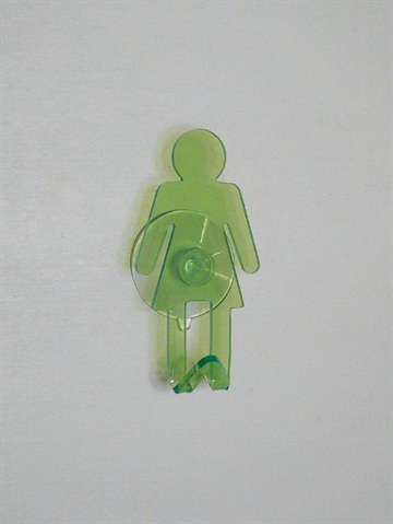 Dame sugekop knage, gr�n, st�rk akryl.