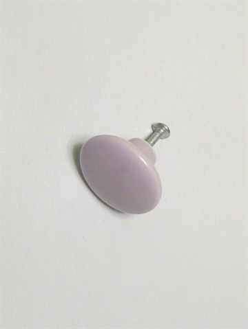 Hv�lvet knop, lyselilla porcel�n, lille.