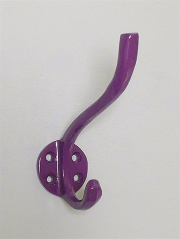 Knage, m�rkelilla lakeret aluminium - ( incl. farvede skruer ).