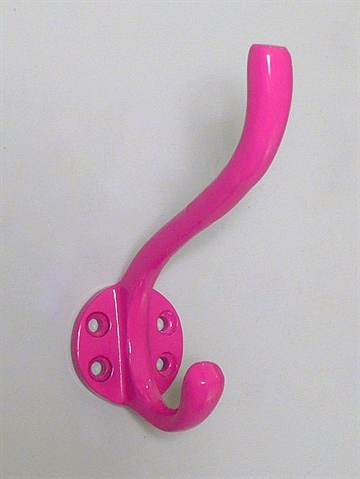 Knage, pink lakeret aluminium - ( incl. farvede skruer ).