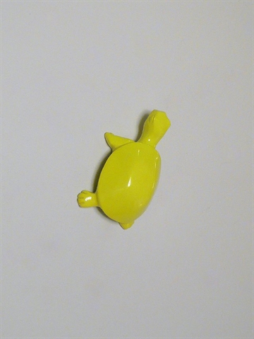 Skilpadde knage/knop, design Jorine Oosterhoff, limelak. h�rd polystone m. skrue, ( hoved fungerer som knage ) - EGNET TIL B�DE V�G OG M�BLER.