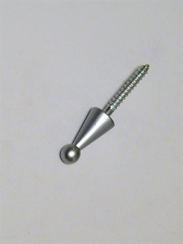 Knop knage, BB design, mat b�rstet krom, mini - EGNET TIL V�G.