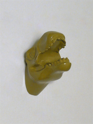 Dinosaurus Mr. Rex knage, design Jorine Oosterhoff, armygr�nlak. polystone og metal m. indst�bt skrue ( incl. plug ).