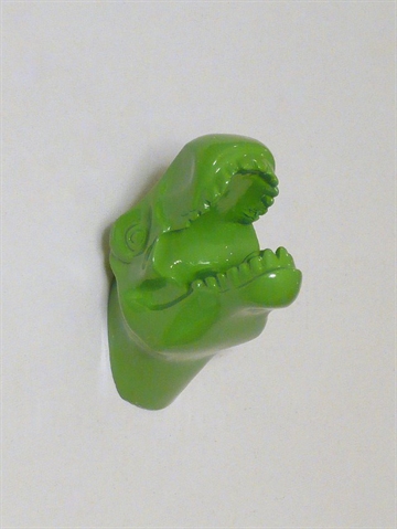 Dinosaurus Mr. Rex knage, design Jorine Oosterhoff, gr�nlak. polystone og metal m. indst�bt skrue ( incl. plug ).
