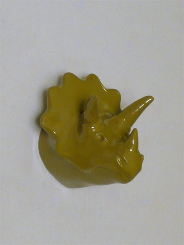 Dinosaurus Mr. Spikey knage, design Jorine Oosterhoff, armygr�nlak. polystone og metal m. indst�bt skrue ( incl. plug ).