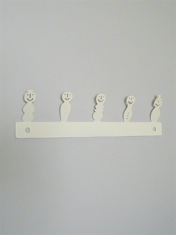 Happy Faces knager�kke, design Bengt og Lotta - Sverige, hvidlak. jern, lille.