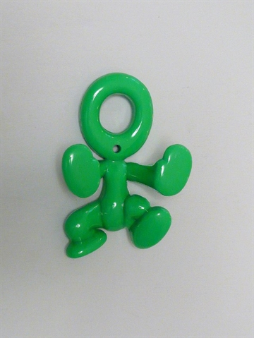Figur knage, gr�n akryl ( arme fungerer som knager ).