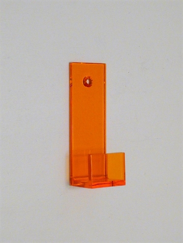 Transparent akrylknage, orange.