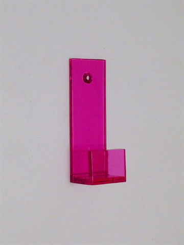 Transparent akrylknage, pink.